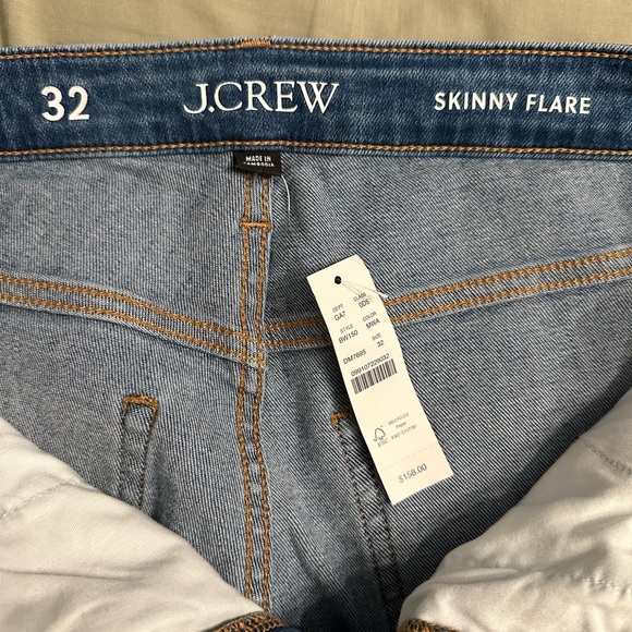 J. Crew Skinny Flare Jeans in Classic Blue - Picture 4 of 5